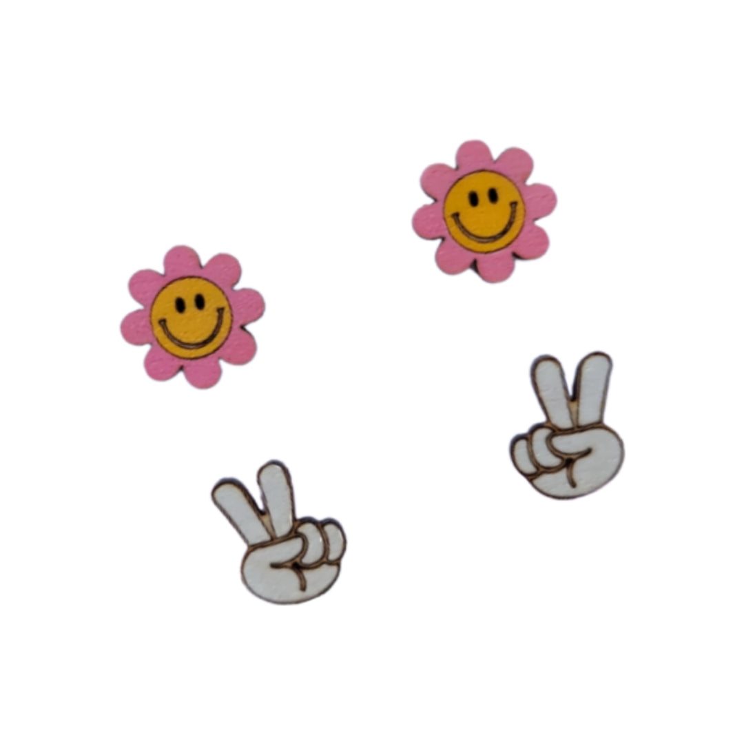 HIPPIE STUD EARRINGS SET