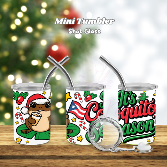 Merry Christmas - Coquito PR - Coquito Season - MINI TUMBLER 3oz