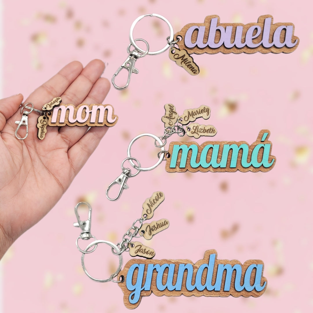 Mother's Day / Personalized Keychain / Día de la Madre / Llavero personalizado