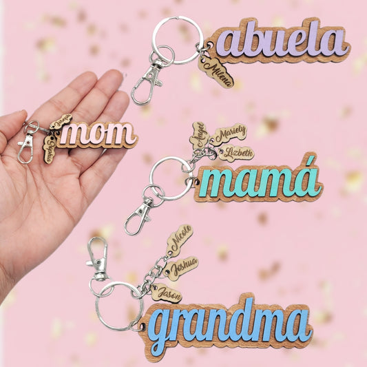 Mother's Day / Personalized Keychain / Día de la Madre / Llavero personalizado