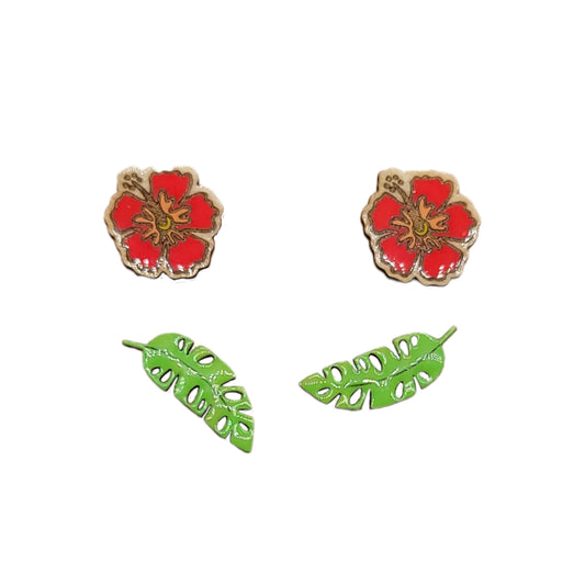 TROPICAL stud earrings - Amapola SET