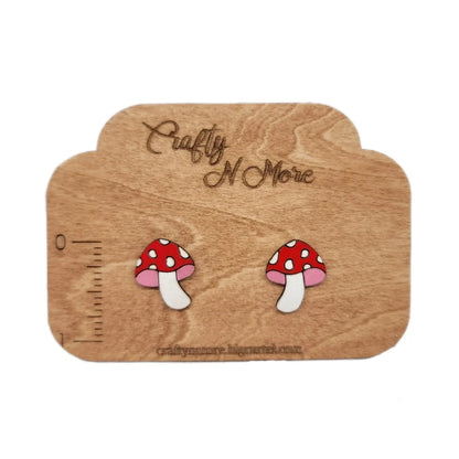 MUSHROOM STUD EARRINGS